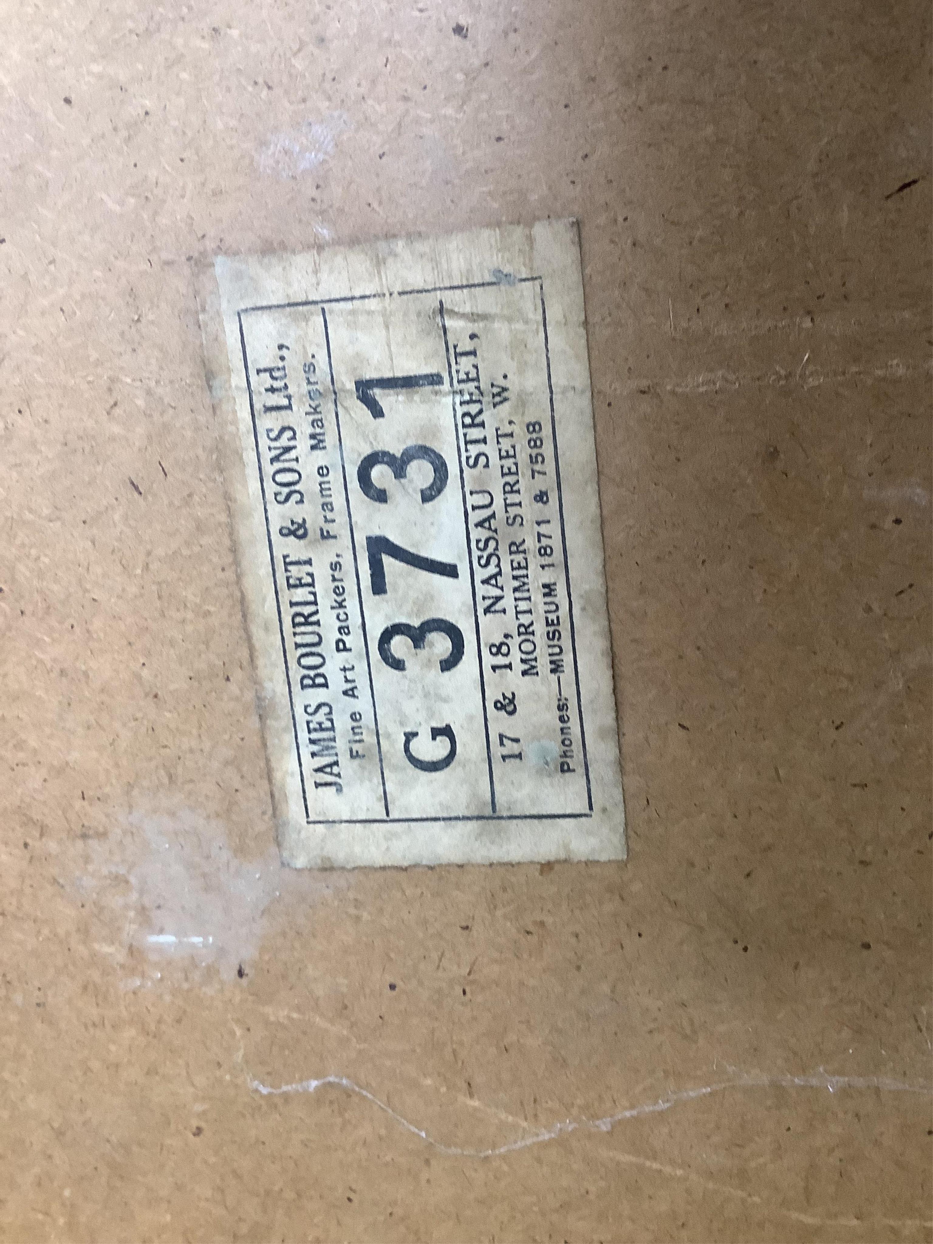 C. Wollaston, 'Chambers of the mind', signed, James Bourlet & Sons labels verso to include RBA winter 1953, watercolour and mixed media, 27 x 38cm